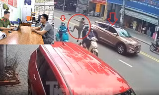Lời khai của người đàn ông đạp nữ tài xế xe ôm ngã nhào ở Bình Dương