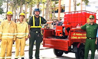 Mô hình ‘Tổ xe ba gác chữa cháy lưu động’ đầu tiên tại Bình Dương
