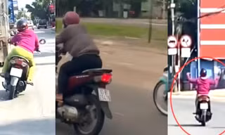 Lại xuất hiện clip người phụ nữ đùa với 'thần chết' gây bão mạng