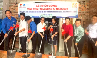 Tuổi trẻ đất Thủ khởi công Nhà nhân ái cho thanh niên khó khăn