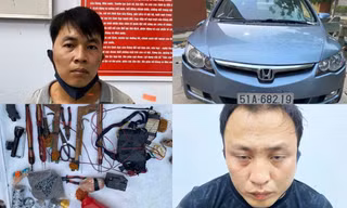 2 thanh niên lái ô tô thủ theo 6 súng điện để... trộm chó