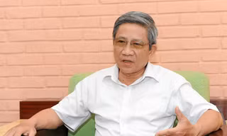 GS Nguyễn Minh Thuyết - Tổng chủ biên chương trình giáo dục phổ thông tổng thể. Ảnh: Mạnh Thắng.