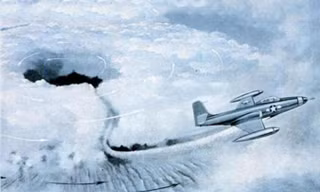 Minh họa cách diệt bão theo dự án Stormfury.