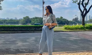 Sinh 1 tuần sinh mổ, MC Phương Mai đã đi giày cao gót, trẻ trung ra phố
