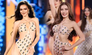 Lê Hoàng Phương và dàn thí sinh cao 1,83 m, bụng 6 múi tại Hoa hậu Hòa bình