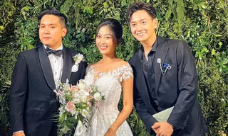 Ngô Kiến Huy chạy show đám cưới Diệu Nhi và Liêu Hà Trinh