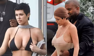 Vợ Kanye West có nguy cơ bị phạt vì mặc áo ngực ra đường