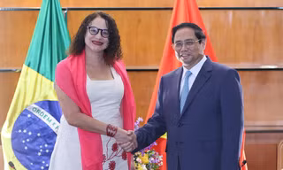 Thủ tướng Phạm Minh Chính tiếp Chủ tịch Đảng Cộng sản Brazil
