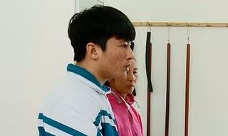 Nguyễn Văn Dương tại cơ quan công an.