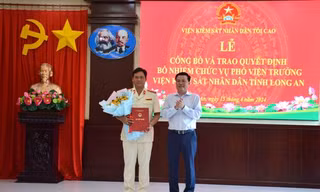 Bổ nhiệm Phó Viện trưởng Viện Kiểm sát nhân dân tỉnh Long An