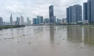 Cảnh báo triều cường vùng hạ lưu sông Sài Gòn - Đồng Nai