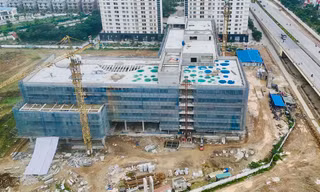  Bệnh viện Nhi Hà Nội có vốn đầu tư gần 800 tỷ đồng như thế nào sau gần một năm thi công?
