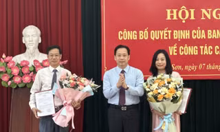 Công bố quyết định của Ban Thường vụ Tỉnh ủy Lạng Sơn về công tác cán bộ