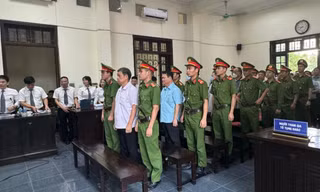 Quang cảnh phiên xử hôm nay 