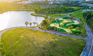 Cận cảnh công viên mở, lớn nhất quận Nam Từ Liêm