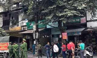 Hiện trường ngôi nhà xảy ra cháy.