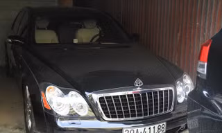 Chiếc xe Maybach mà nhóm Minh “sâm” Hưng “sóc” sử dụng trị giá 20 tỷ đồng tại cơ quan công an