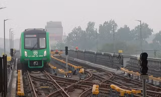 Dự án đường sắt đô thị Cát Linh - Hà Đông sử dụng vốn vay ODA chậm tiến độ, đội vốn nhiều lầnẢnh: Lê Hữu Việt