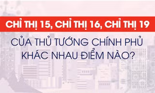 Chỉ thị 15, Chỉ thị 16, Chỉ thị 19 của Thủ tướng Chính phủ khác nhau điểm nào?