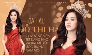 Hoa hậu Đỗ Thị Hà chia sẻ về mùa Tết đáng nhớ và bật mí điều ước trong năm mới 