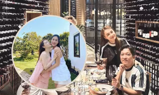 Nhã Phương hiếm hoi lộ diện khi mang thai, không ngại "đọ sắc" cùng Hoa hậu Thiên Ân