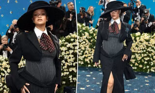 Rihanna chính là "sít rịt" Met Gala 2025: Mẹ bầu chiếm trọn spotlight thảm xanh
