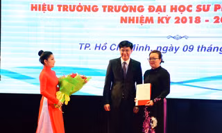 Lễ công bố Quyết định bổ nhiệm hiệu trưởng ĐH Sư phạm TPHCM