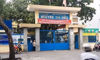 Học sinh của trường THPT Nguyễn Thị Diệu có liên quan đến vụ học sinh chém nhau (ảnh internet)