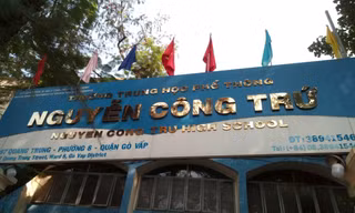 Trường THPT Nguyễn Công Trứ (quận Gò Vấp, TPHCM) nơi xảy ra vụ việc