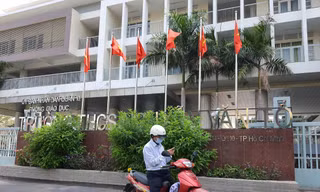 Trường THCS Nguyễn Văn Tố, nơi xảy ra vụ việc