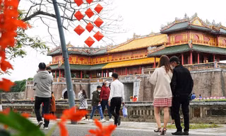 Lượng du khách đến Huế tăng đột biến
