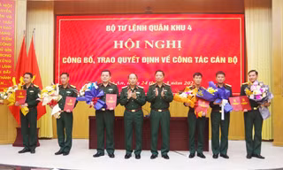 Bổ nhiệm tân Chỉ huy trưởng và Tham mưu trưởng Bộ Chỉ huy quân sự tỉnh TT-Huế