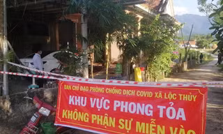 Khu vực phong tỏa phòng, chống dịch tại xã Lộc Thủy, huyện Phú Lộc, tỉnh TT-Huế