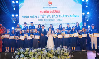 Tỉnh Đoàn TT-Huế tuyên dương Sinh viên 5 tốt và Sao tháng Giêng