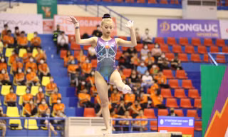 VĐV TDDC Phạm Như Phương thi đấu tại SEA Games 31. Ảnh: Như Ý