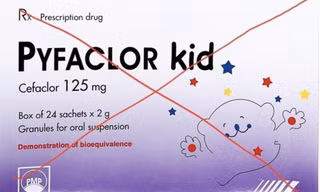 Thu hồi thuốc cốm pha hỗn dịch uống Pyfaclor Kid