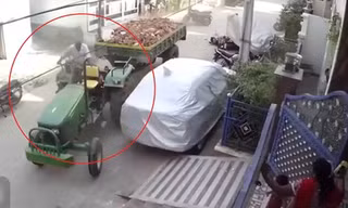 Xe máy cày đâm hàng loạt phương tiện vì tài xế bị động kinh