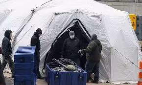New York cấp tập dựng nhà xác dã chiến