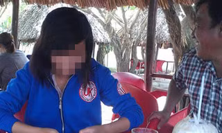 Bé Hồng L tại quán càphê Mỹ Linh
