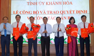 Khánh Hòa điều động, bổ nhiệm nhiều lãnh đạo cấp sở