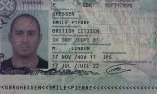 Tấm hộ chiếu của phóng viên Emile Pierre Ghessen 