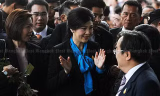 Cựu Thủ tướng Thái Lan Yingluck Shinawatra xuất hiện tại tòa hôm 31/8