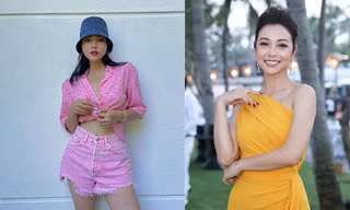 Kỳ Duyên khoe eo 'con kiến', Jennifer Phạm đẹp gợi cảm với váy lệch vai
