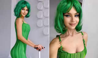 Sau sự cố 'vạ miệng', Hoa hậu Nga đội tóc giả như búp bê khi sang Mỹ thi Miss Universe