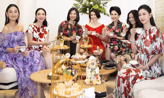 Hà Kiều Anh mở tiệc trong biệt thự triệu đô, đọ sắc cùng dàn mỹ nhân Việt đình đám
