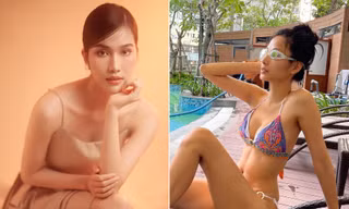 Á hậu Phương Anh khoe vai trần quyến rũ, Hoàng Thuỳ nóng 'bỏng mắt' với bikini 