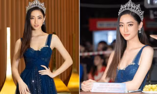 Lương Thuỳ Linh đeo vương miện 3 tỷ đồng, khoe chân dài 1m22 khi đi tìm người kế nhiệm