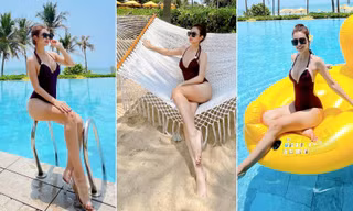 'Gái bốn con' Jennifer Phạm mặc áo tắm khoe đường cong sexy ngây ngất