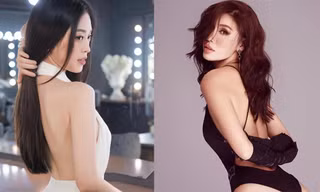 Á hậu Phương Nga khoe lưng trần nuột nà, Minh Tú nóng bỏng với áo tắm cắt xẻ sexy
