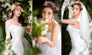 'Tái xuất' sau thời gian giãn cách, Hoa hậu Đỗ Mỹ Linh hóa cô dâu gợi cảm hút hồn 